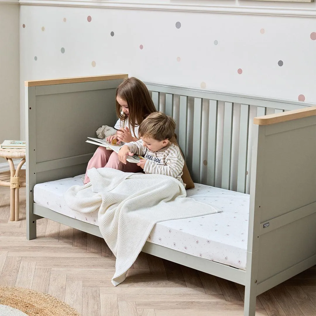 Tutti Bambini Misha Cot Bed - Sage / Golden Oak