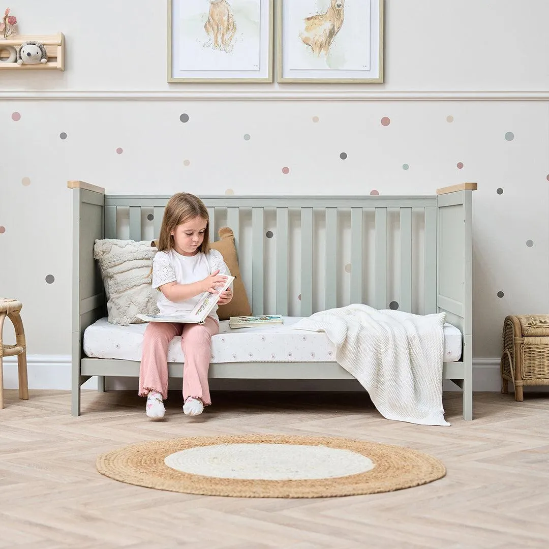 Tutti Bambini Misha Cot Bed - Sage / Golden Oak