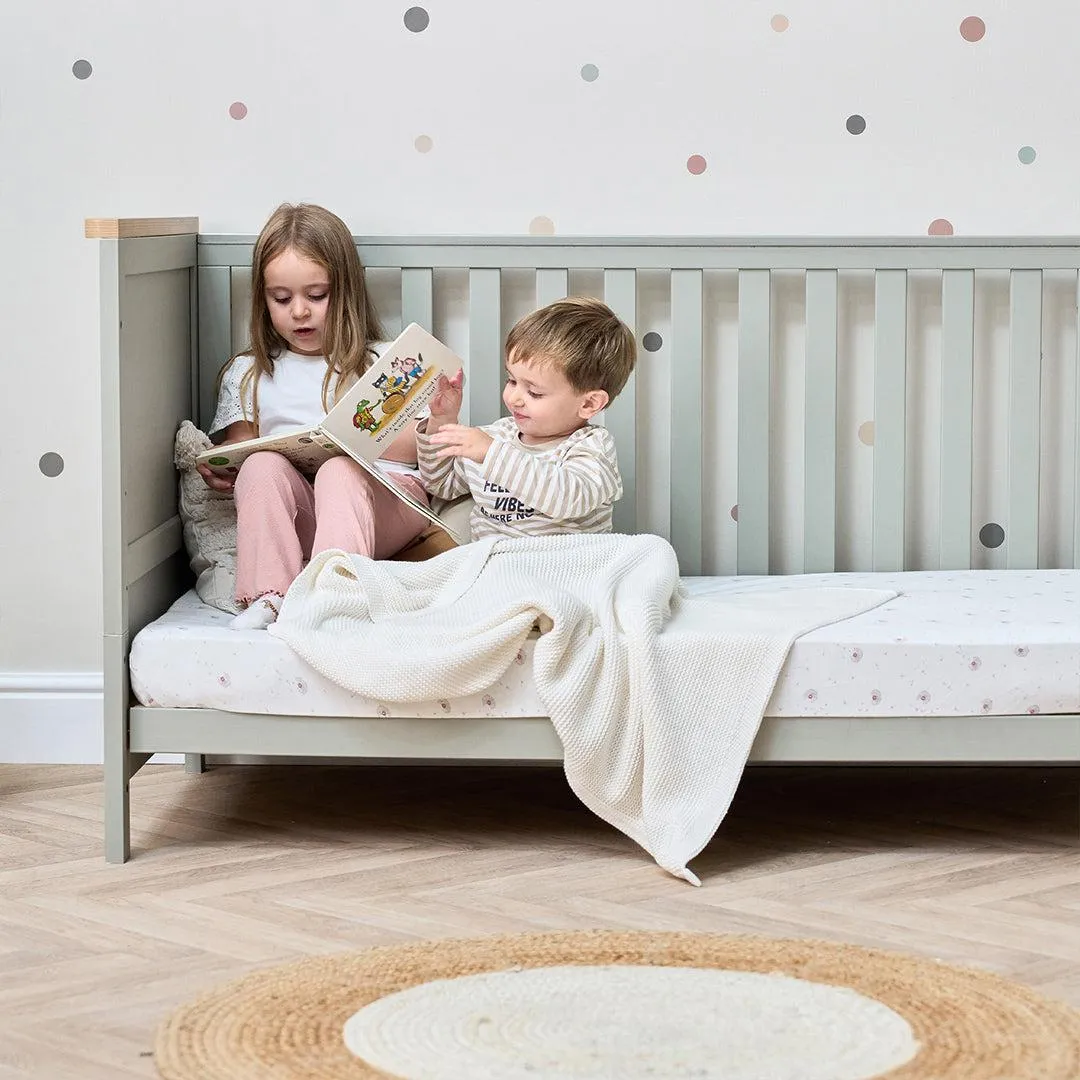 Tutti Bambini Misha Cot Bed - Sage / Golden Oak