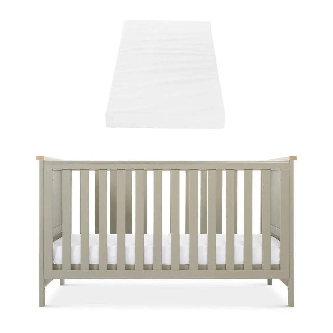 Tutti Bambini Misha Cot Bed - Sage / Golden Oak