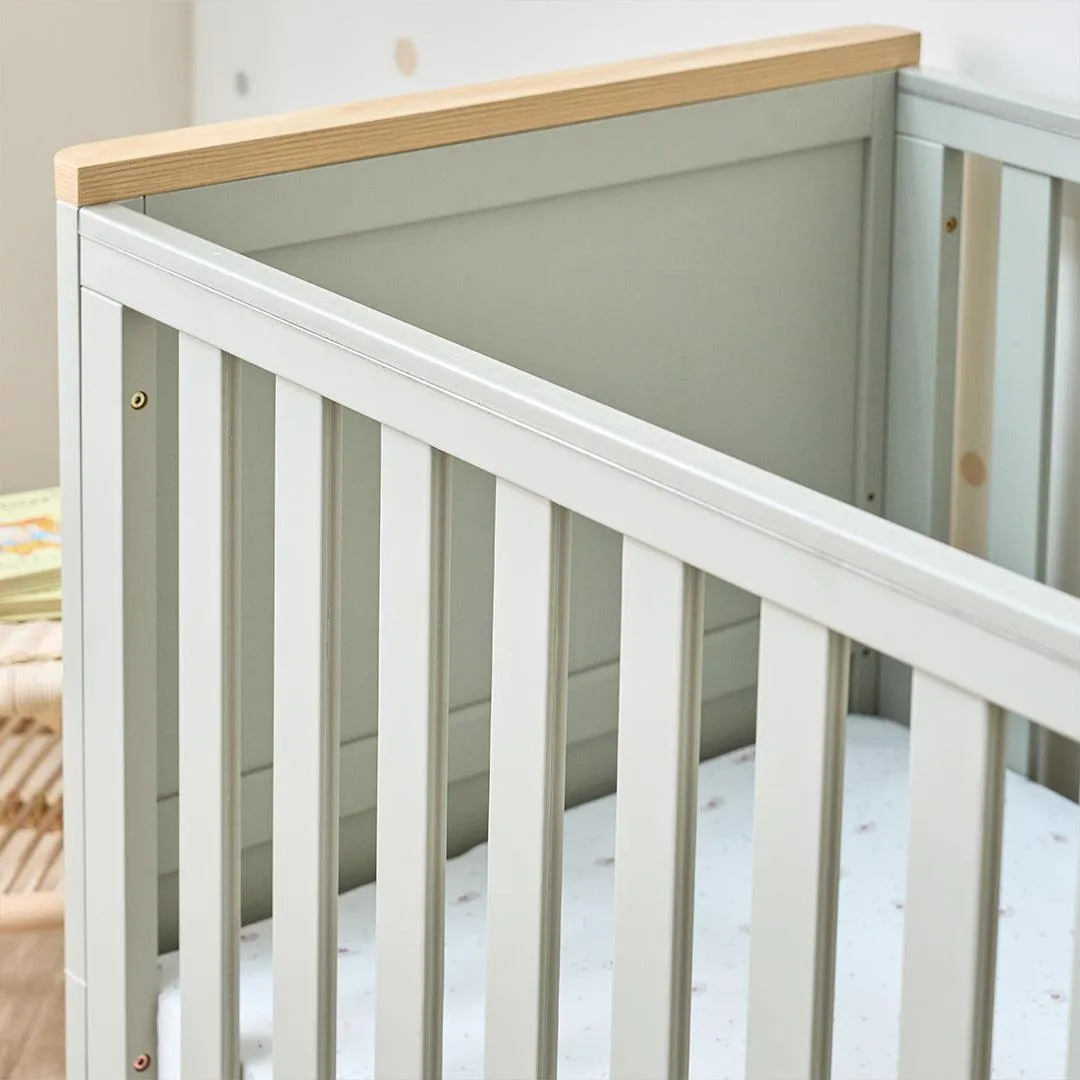 Tutti Bambini Misha Cot Bed - Sage / Golden Oak