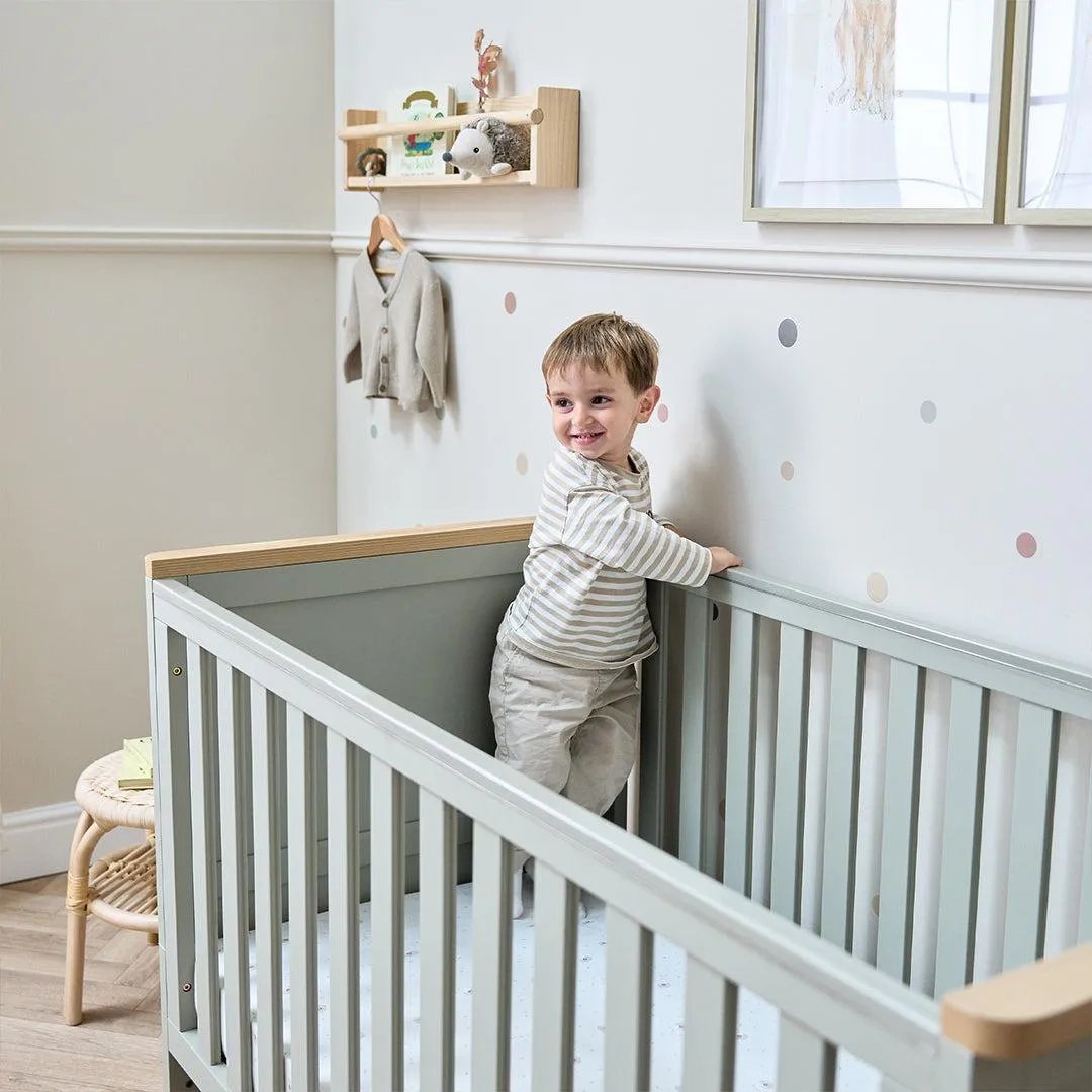 Tutti Bambini Misha Cot Bed - Sage / Golden Oak