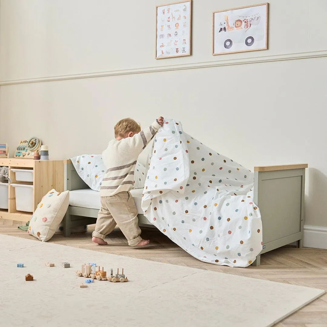 Tutti Bambini Misha Cot Bed - Sage / Golden Oak