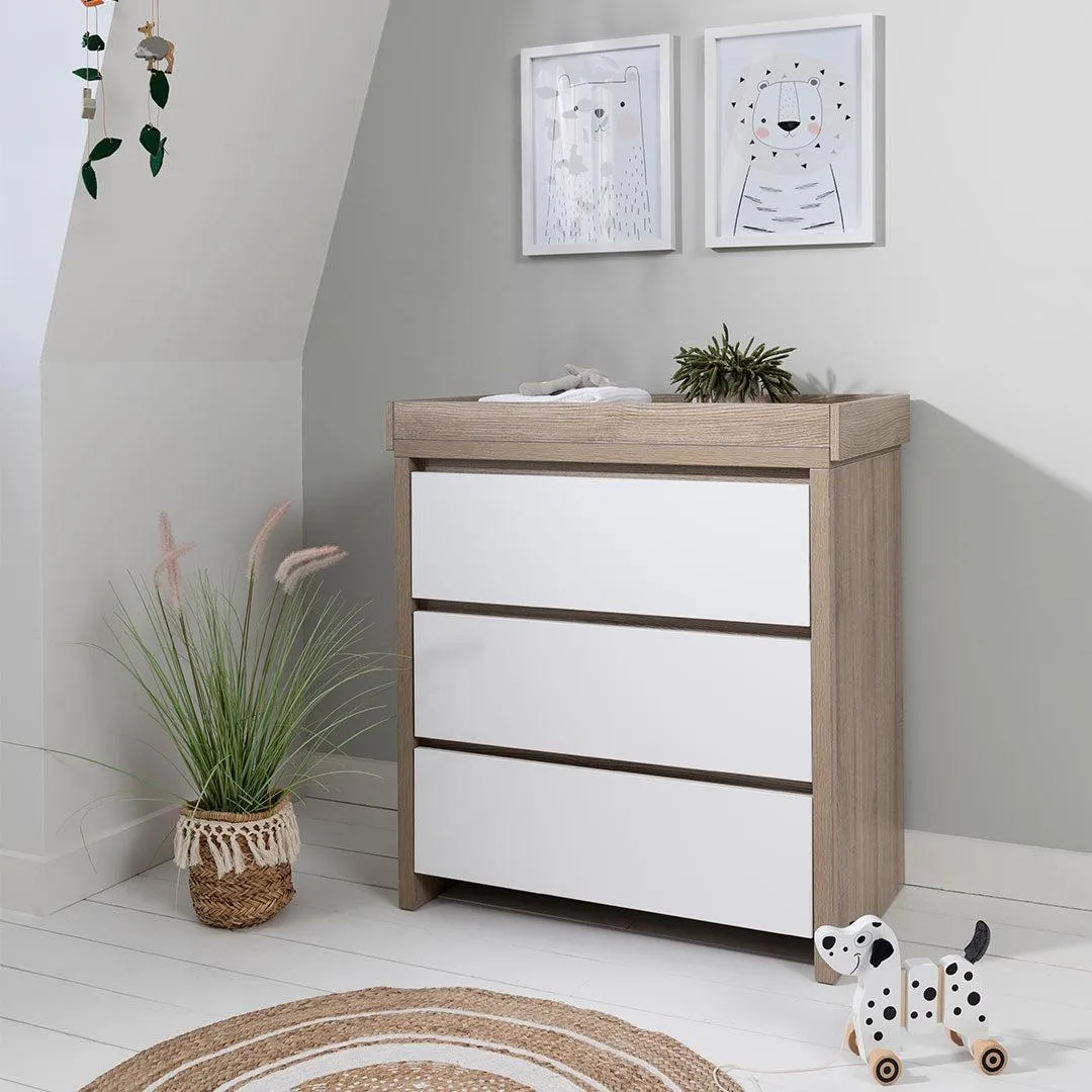 Tutti Bambini Modena Changing Unit - White/Oak