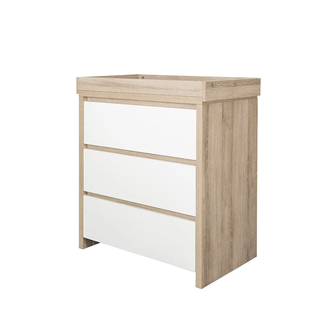 Tutti Bambini Modena Changing Unit - White/Oak