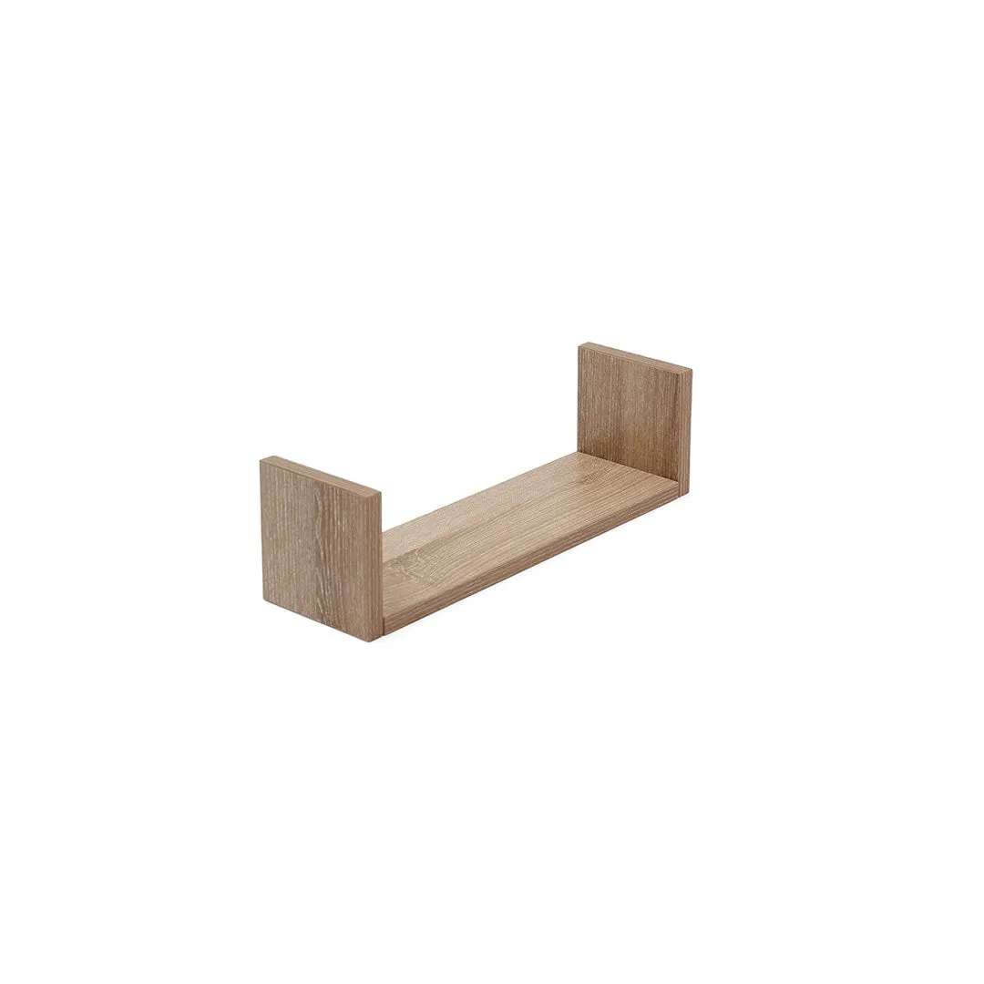 Tutti Bambini Modena Set of Three U-Shaped Wall Shelves - Oak