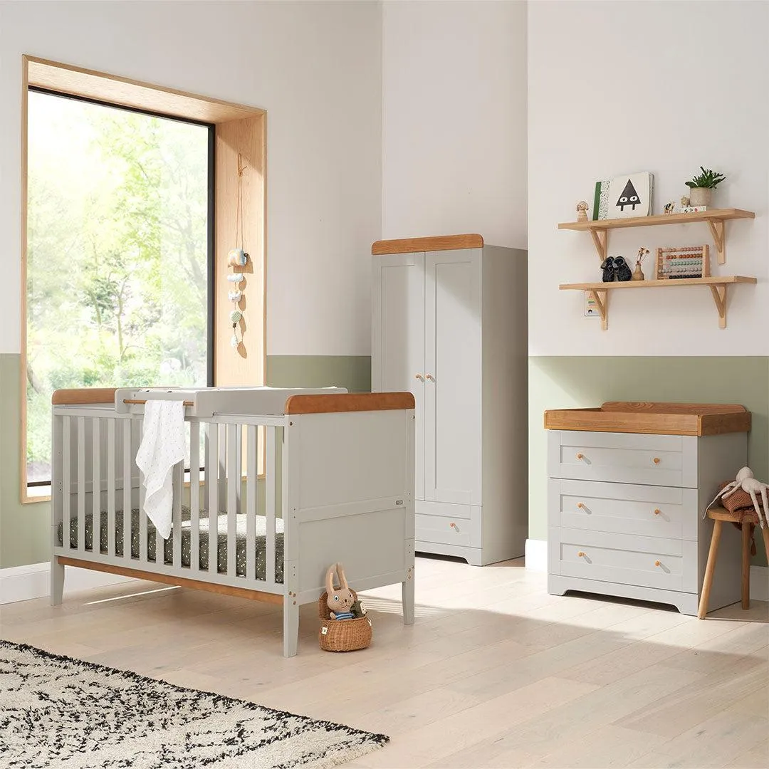 Tutti Bambini Rio 3pc Room Set - Dove Grey/Honey Oak