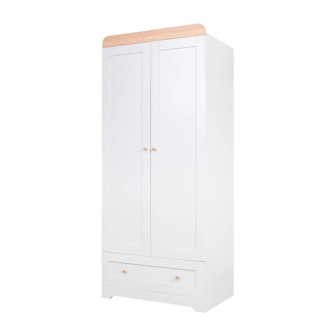 Tutti Bambini Rio Wardrobe - Dove Grey/Honey Oak