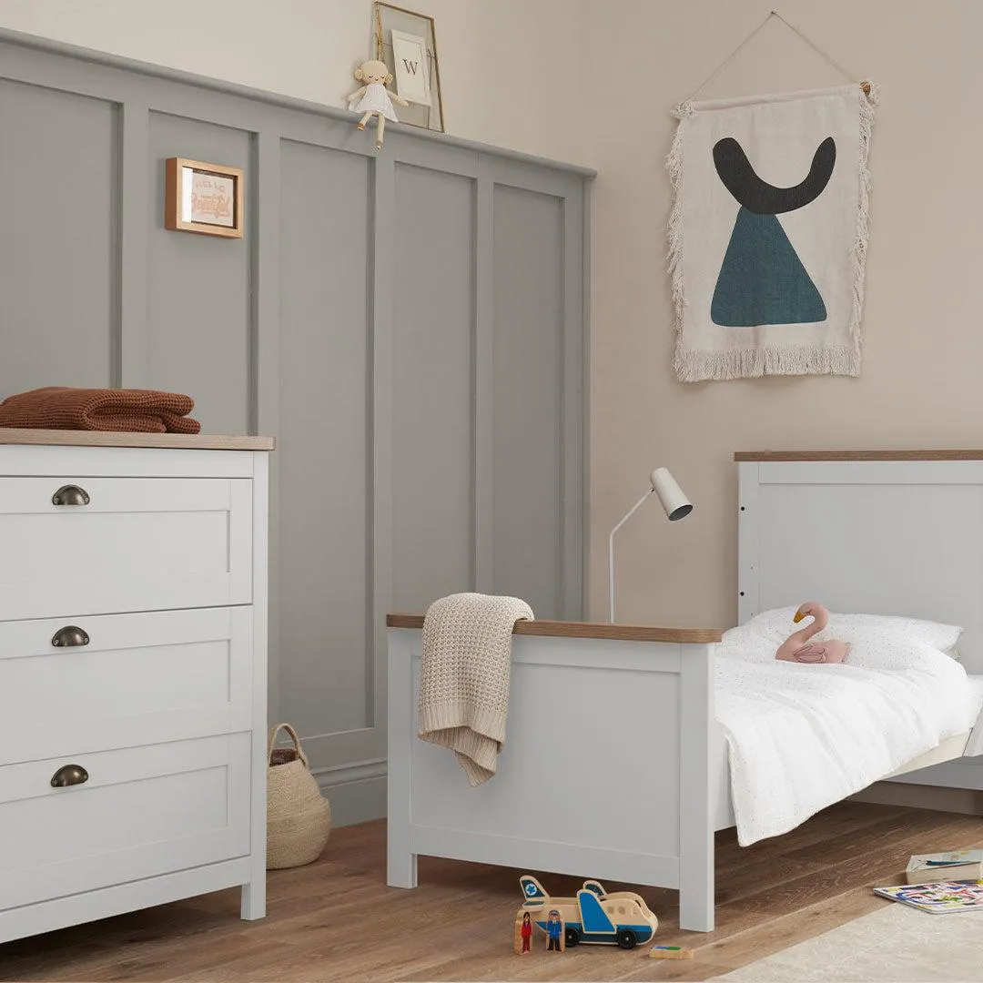 Tutti Bambini Verona 2 Piece Room Set - White/Oak