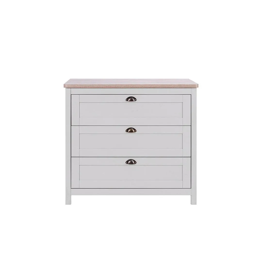 Tutti Bambini Verona 3 Piece Room Set - Dove Grey/Oak