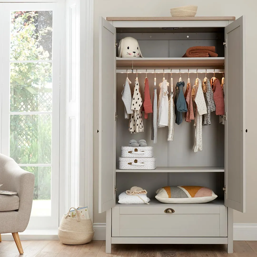 Tutti Bambini Verona 3 Piece Room Set - Dove Grey/Oak
