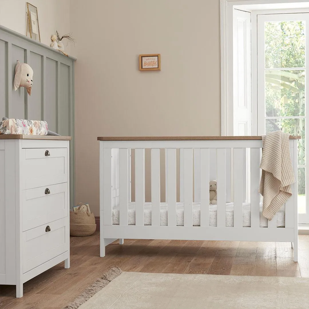 Tutti Bambini Verona 3 Piece Room Set - White/Oak