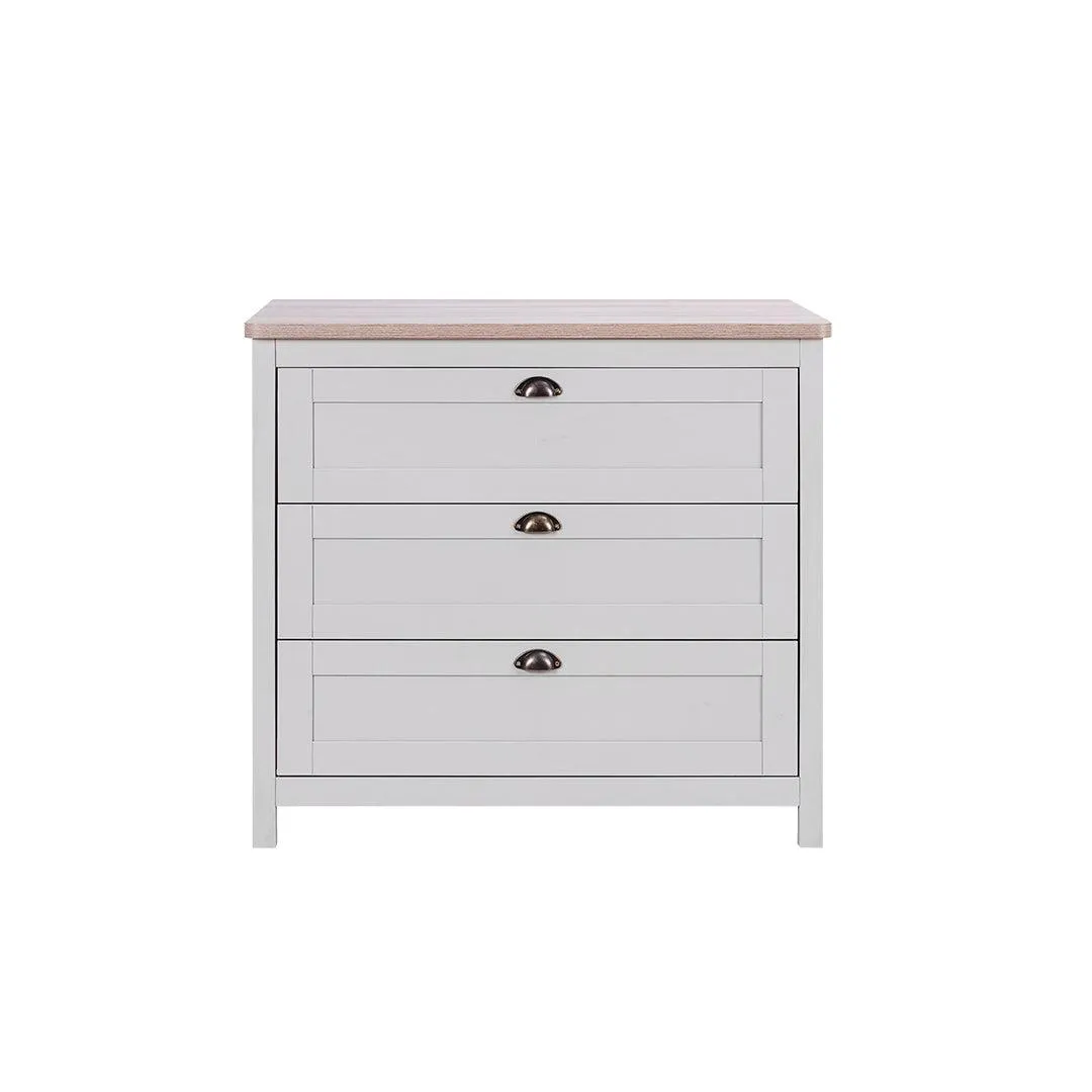 Tutti Bambini Verona Chest Changer - Dove Grey/Oak