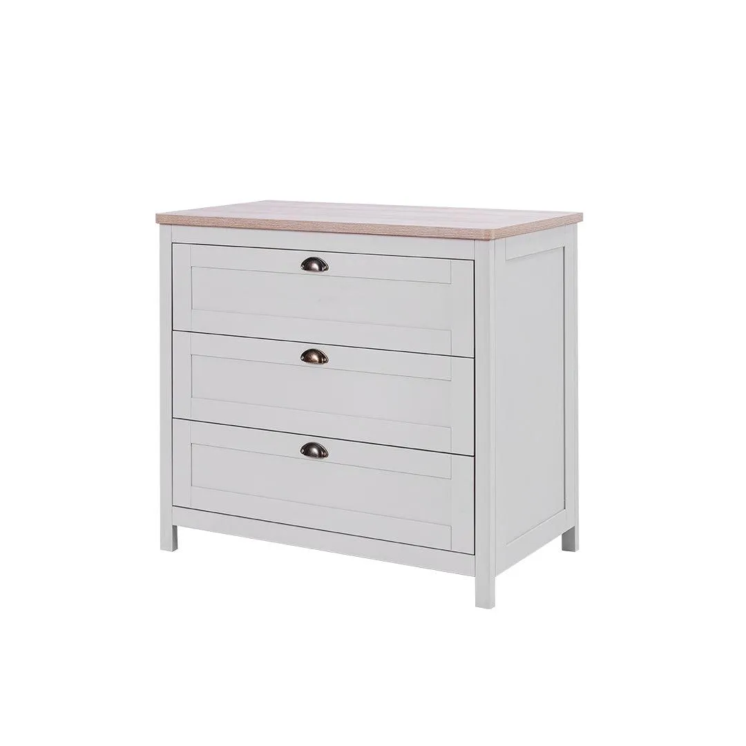 Tutti Bambini Verona Chest Changer - Dove Grey/Oak