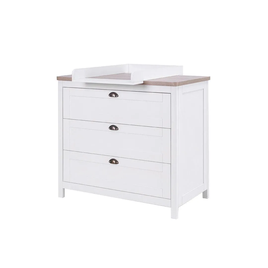 Tutti Bambini Verona Chest Changer - White/Oak