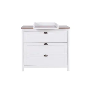 Tutti Bambini Verona Chest Changer - White/Oak