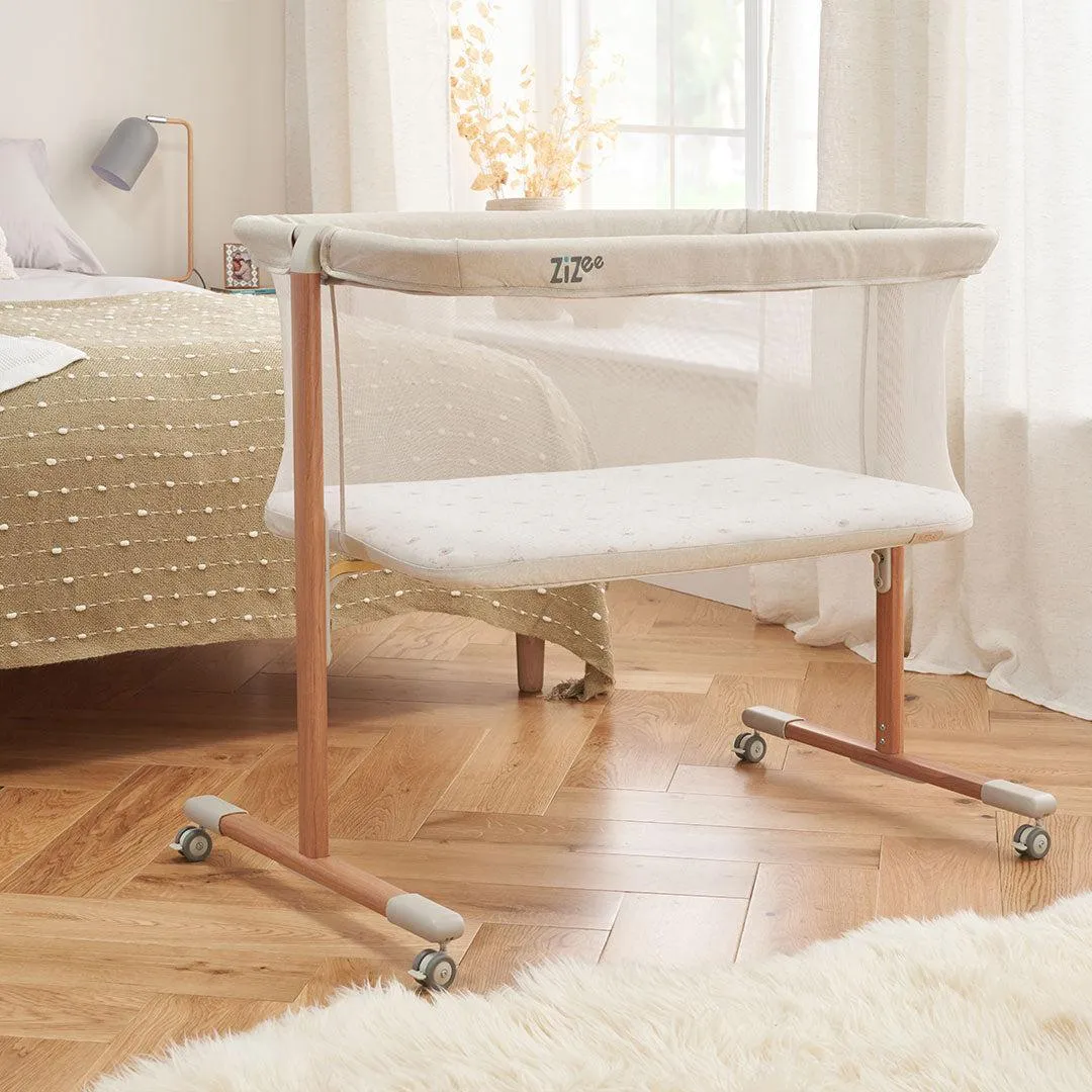 Tutti Bambini ZiZee Essential Crib - Scandinavian Walnut/Ecru