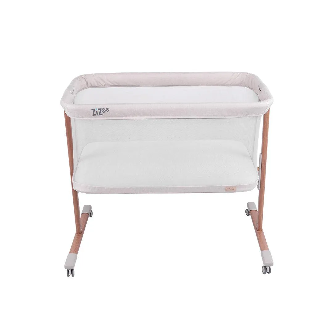 Tutti Bambini ZiZee Essential Crib - Scandinavian Walnut/Ecru